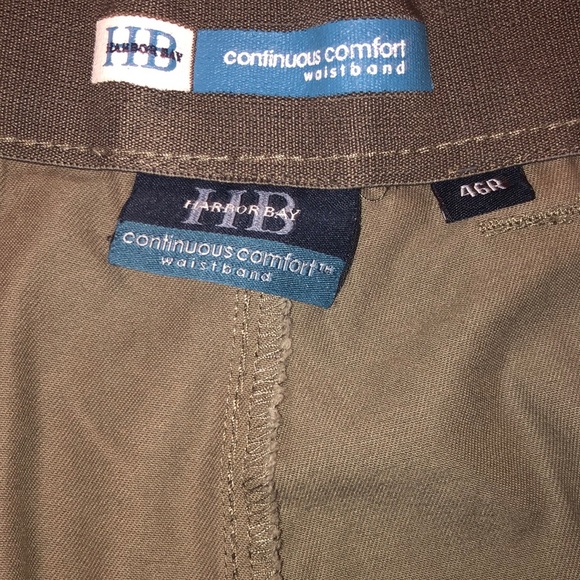 Mens Harbor Bay 46R olive khaki shorts - Picture 5 of 11